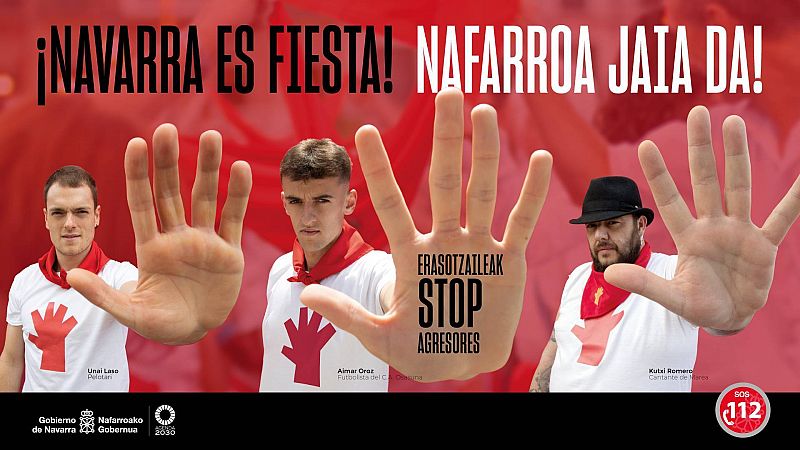 San Fermín 2023 Navarra es fiesta Stop Agresores es el lema para unas fiestas en igualdad y libres de agresiones sexistas