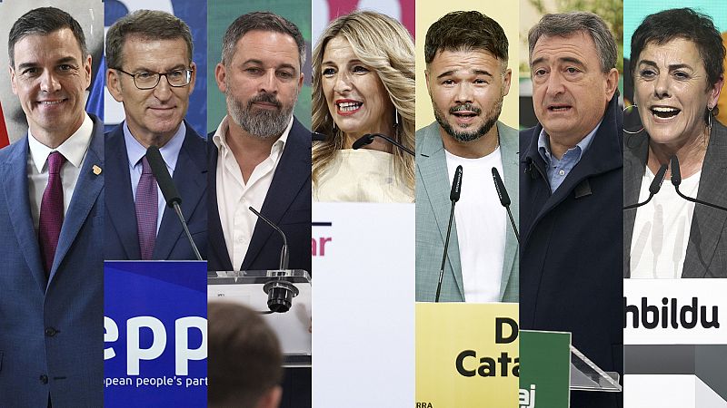 Elecciones generales 2023: Los candidatos de los siete principales partidos al 23J