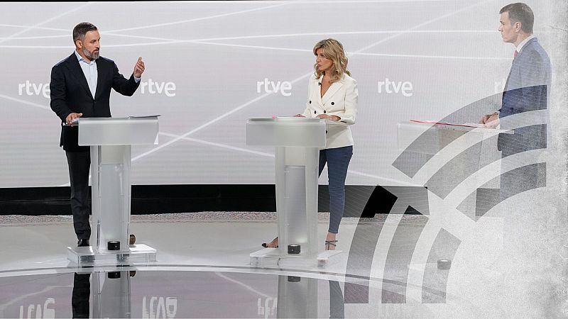 Elecciones 23J: menciones de los candidatos en el debate a tres de RTVE.