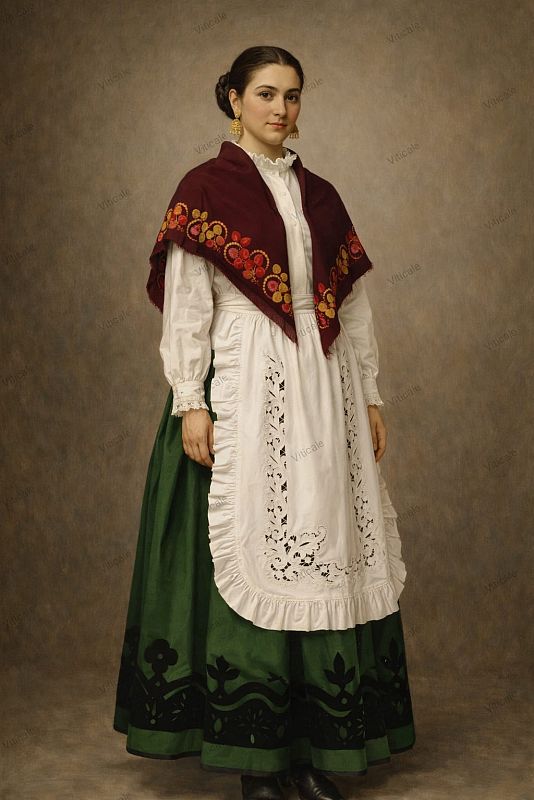 Mujer de diario. Segunda mitad del siglo XIX_