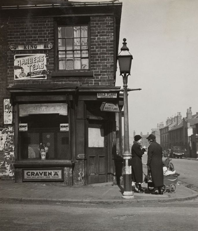 Viviendas de barriada back-to-back y tunnel-back, Hockley, Birmingham, ca.1943