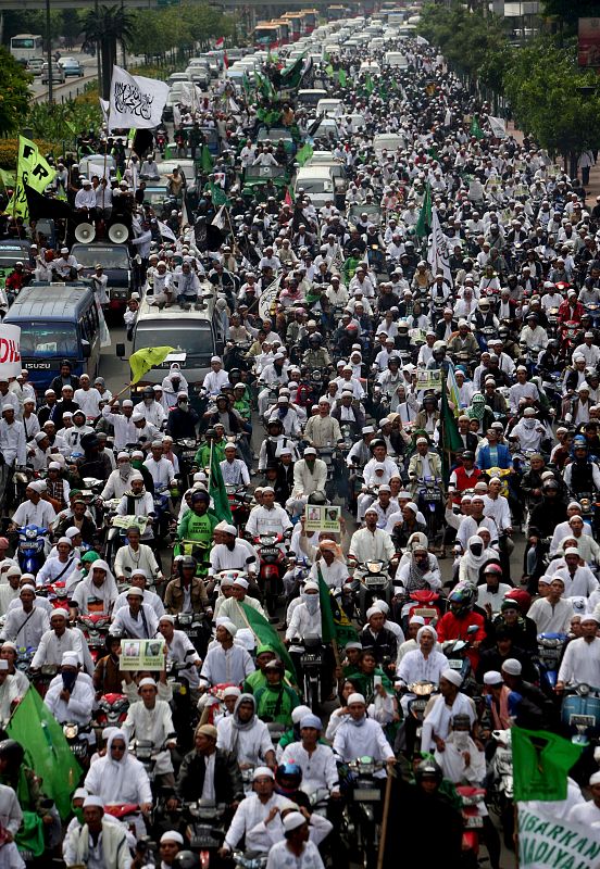 Manifestación en Yakarta