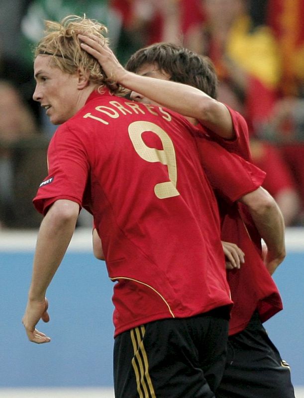 Torres celebra el 1-0