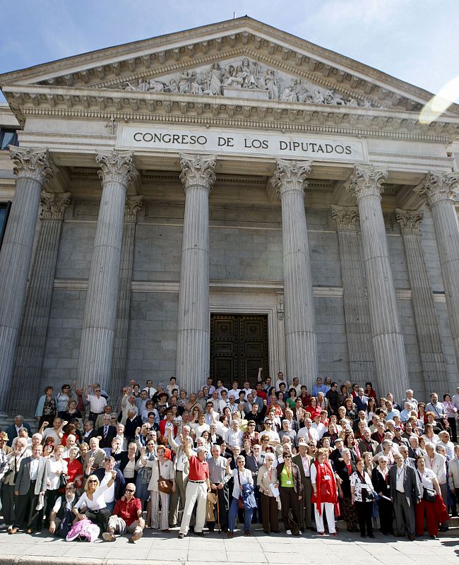 Los presos homenajeados, en el Congreso