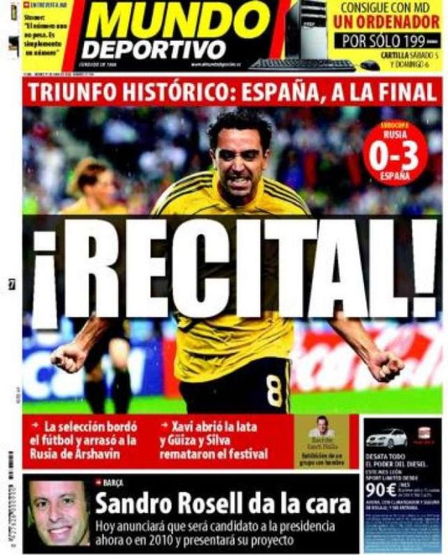 Portada del El Mundo Deportivo