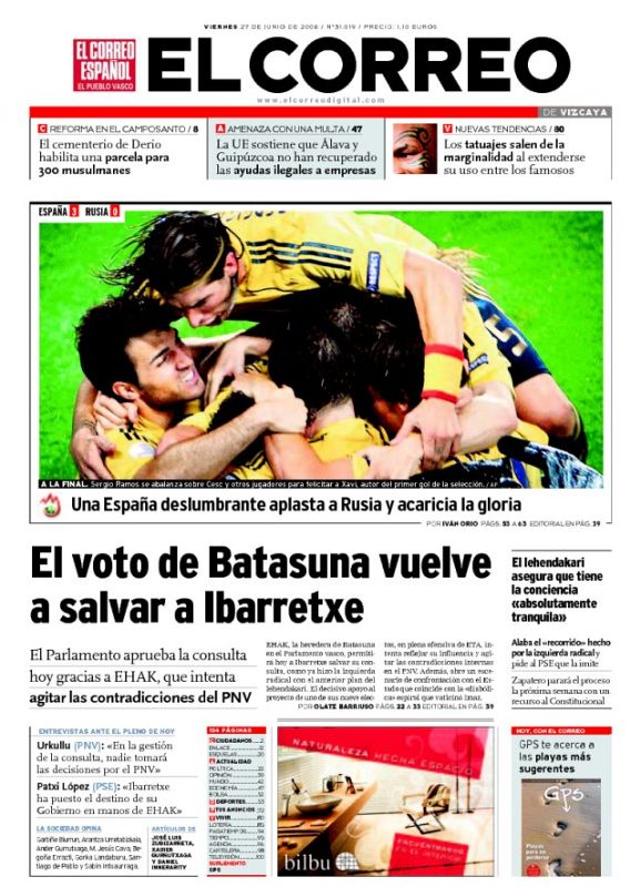 Ibarretxe hace hueco a España