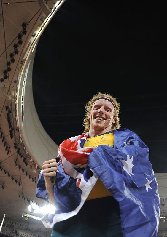 El australiano Hooker, oro en pértiga.