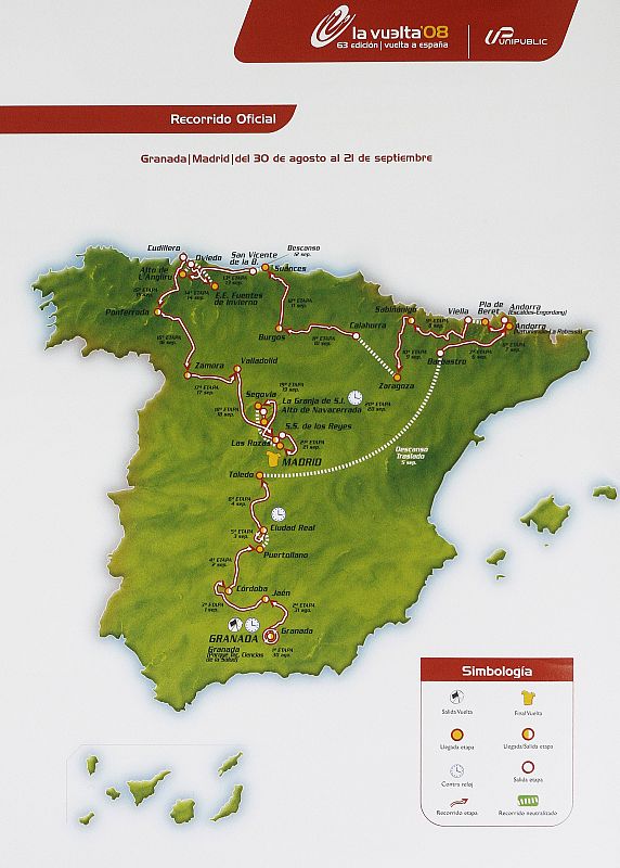 El trazado de la Vuelta a España 2008 promete una carrera espectacular, y ha previsto que las etapas decisivas coincidan con los fines de semana.