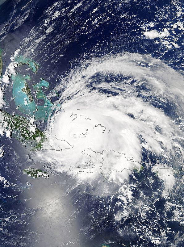 Imagen por satélite de 'Ike'