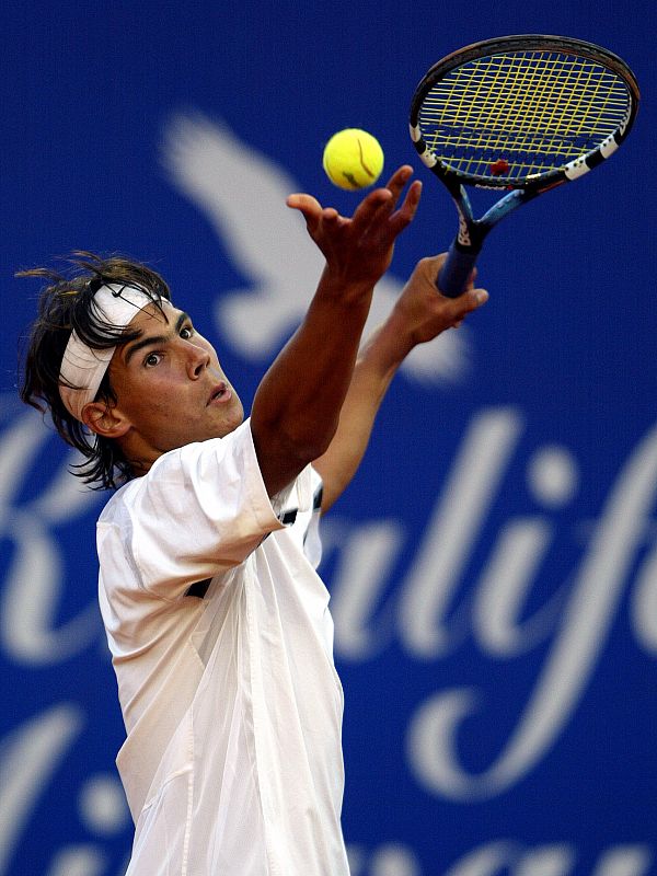 Rafa Nadal en el Masters de Montecarlo en 2004.