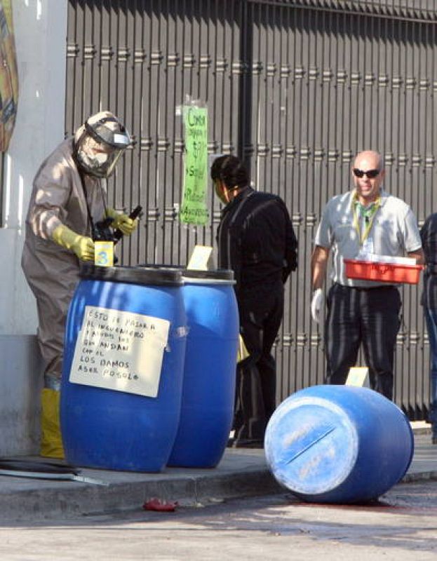 Bidones con cadáveres en ácido