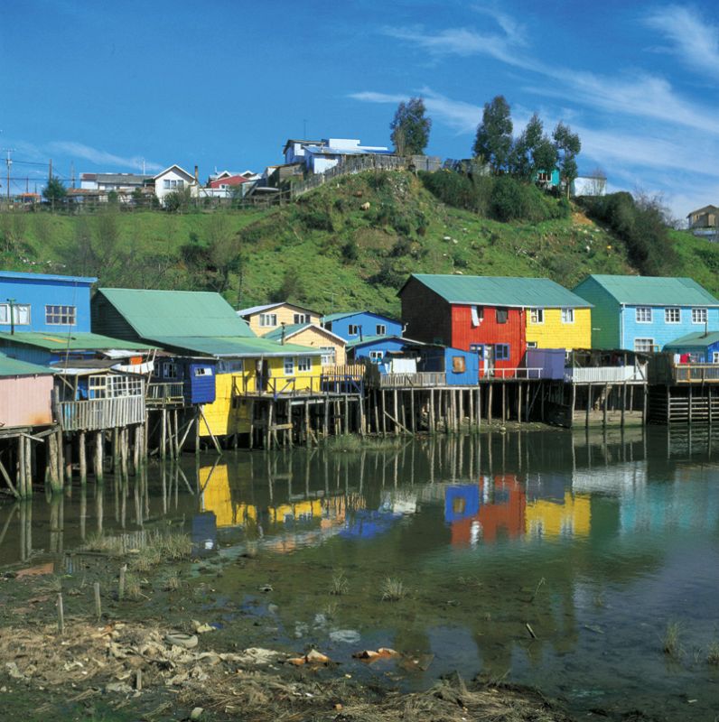 Vista de Chiloe, en la Patagonia chilena