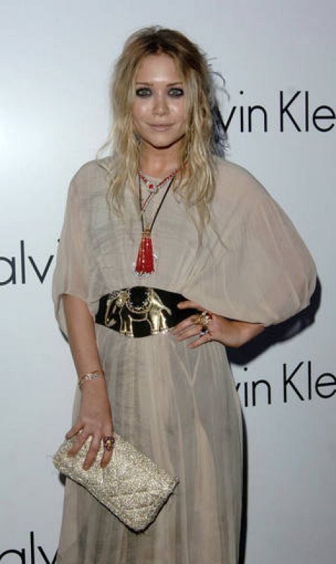 Olsen posa durante la fiesta 'Calvin Klein' de 2007 en Londres