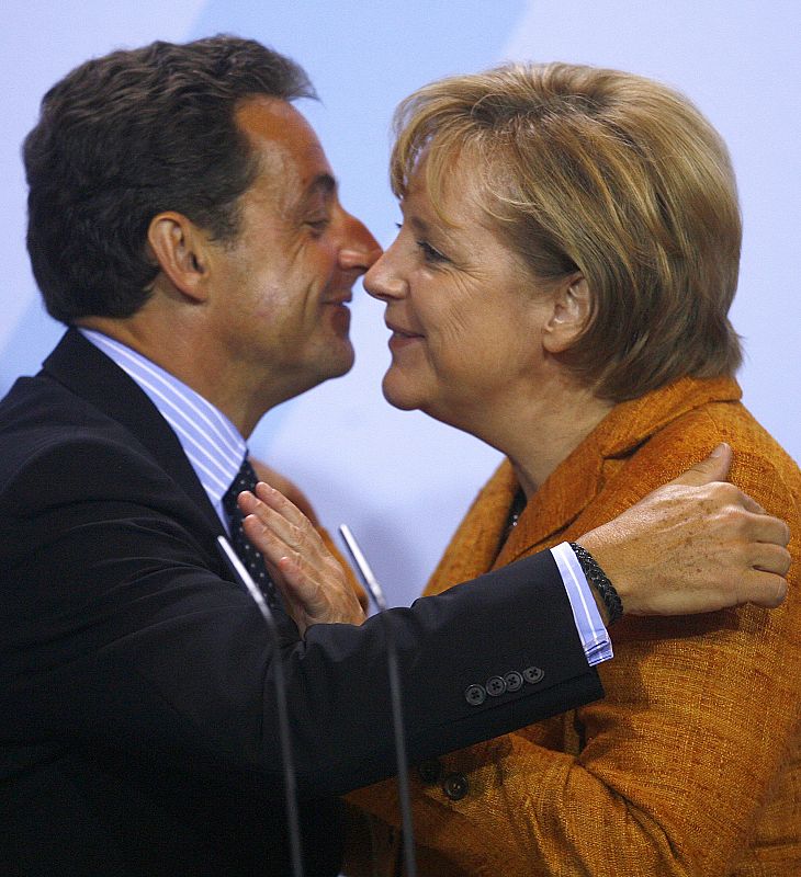 Conferencia de prensa tras el encuentro en la casa 'Schloss Meseberg', al norte de Berlín.