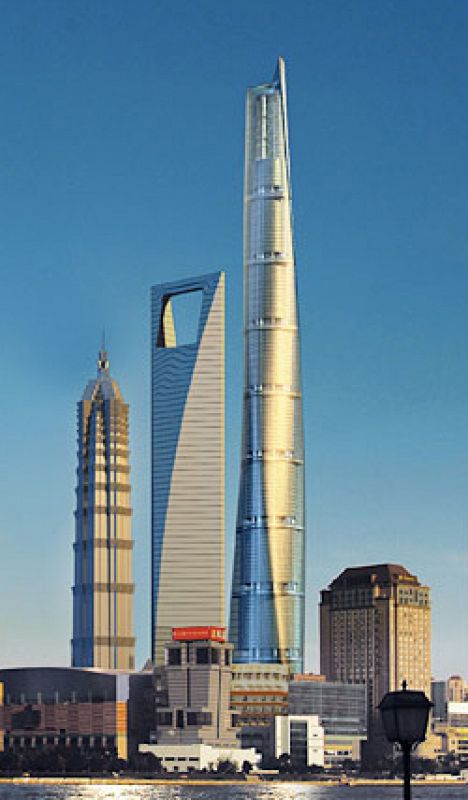 El Shanghai Center será el futuro segundo mayor edificio del mundo
