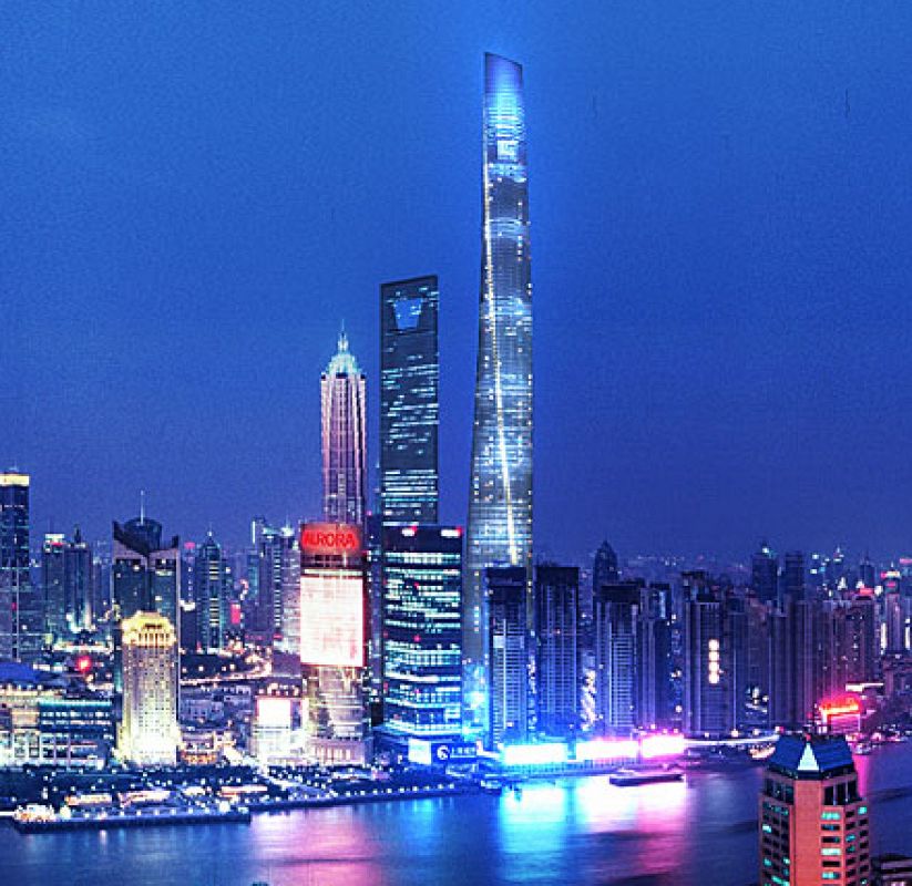 El Shanghai Center será el edificio más alto de la ciudad china con 632 metros de alto.