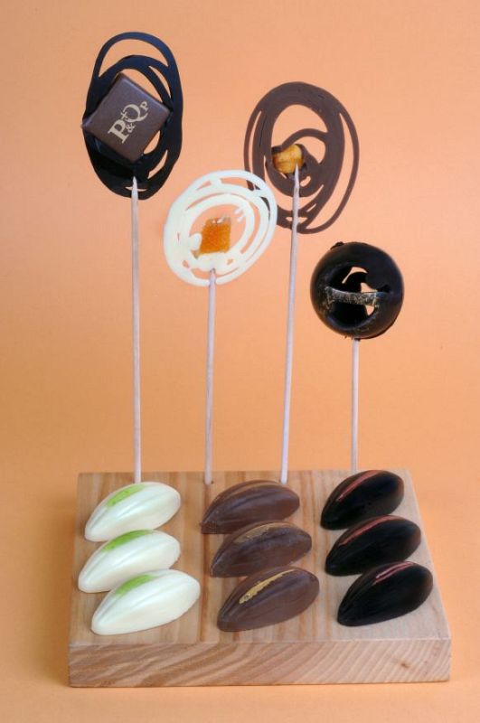 Bombones y piruletas del pastelero Manuel Jara.