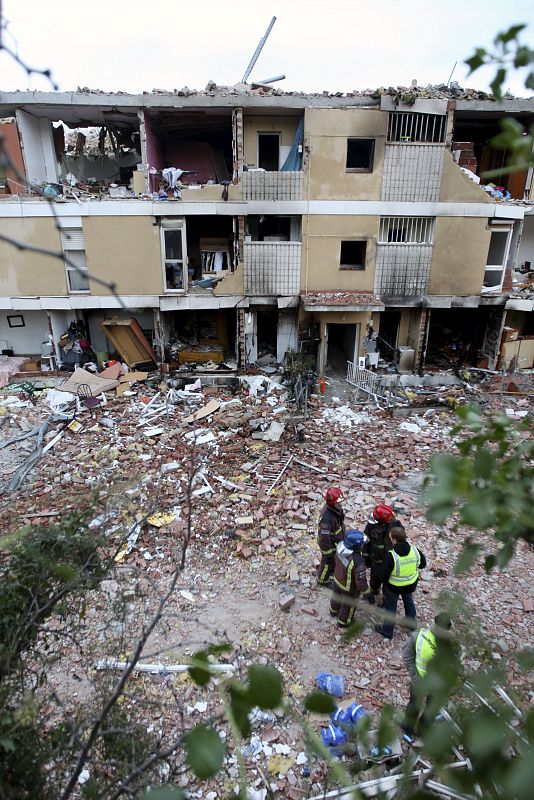 Explosión presumiblemente de gas en Gavá, Barcelona