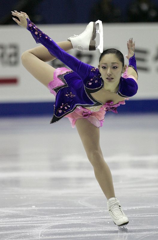 Miki Ando of Japan competes during the women's short program at the ISU Grand Prix of Figure Skating Final in Goyang