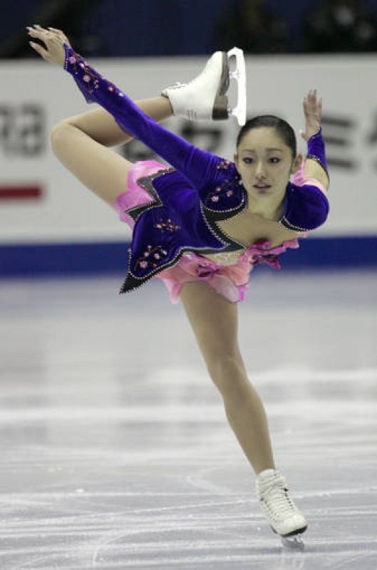 Miki Ando of Japan competes during the women's short program at the ISU Grand Prix of Figure Skating Final in Goyang