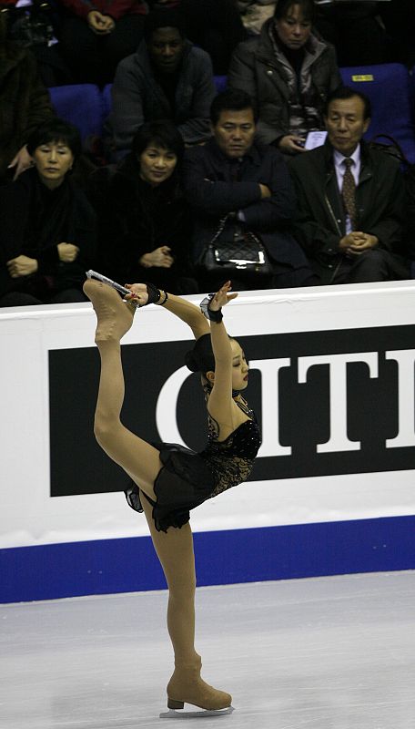 Japan's Mao Asada competes during the senior ladies' free skating event at the ISU Grand Prix of Figure Skating Final in Goyang