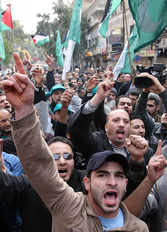 Manifestación en Gaza