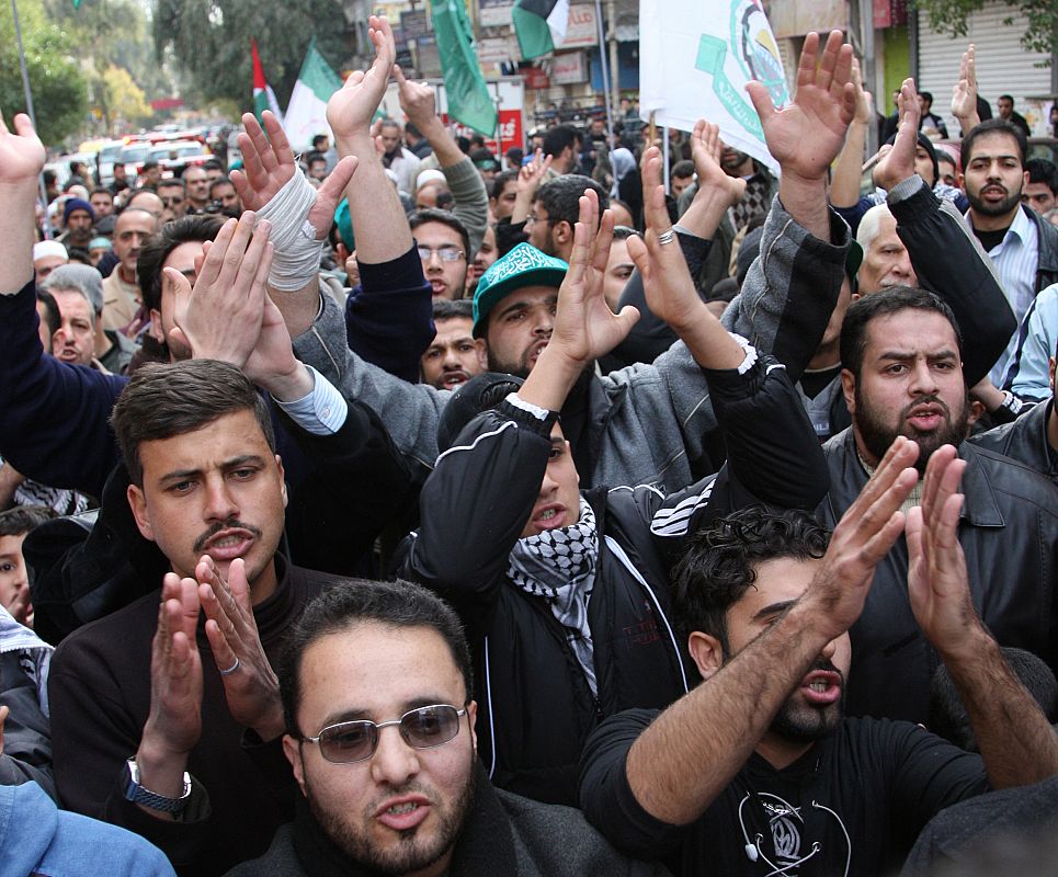 Manifestación en Gaza