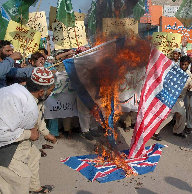 PROTESTA CONTRA ISRAEL EN MULTAN, PAKISTÁN