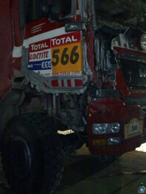 Uno de los monstruos del Dakar, los impresionantes camiones.