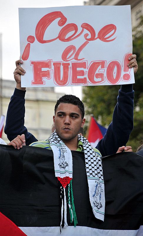 ACTO EN CONTRA DE LA OFENSIVA ISRAELÍ EN GAZA