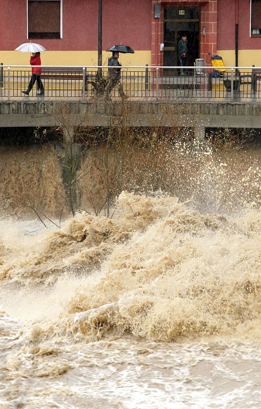 Aspecto del río Cadagua a su paso por Alonsótegui, en Vizcaya.