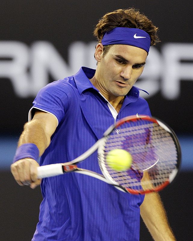 El ex número uno, en un momento del partido contra Nadal.