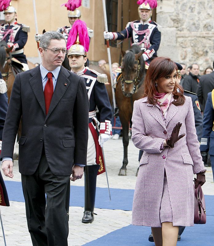 Gallardón con Cristina Fernández de Kirchner