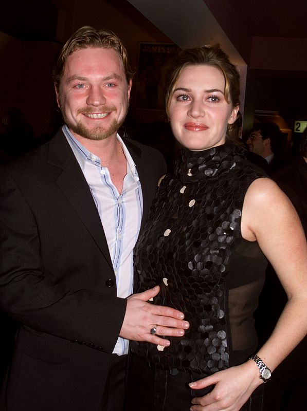 Winslet posa junto a James Threapleton, su primer marido.