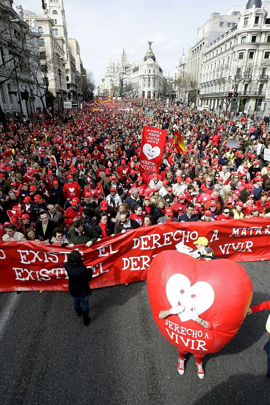 MANIFESTACIÓN CONTRA LEY ABORTO