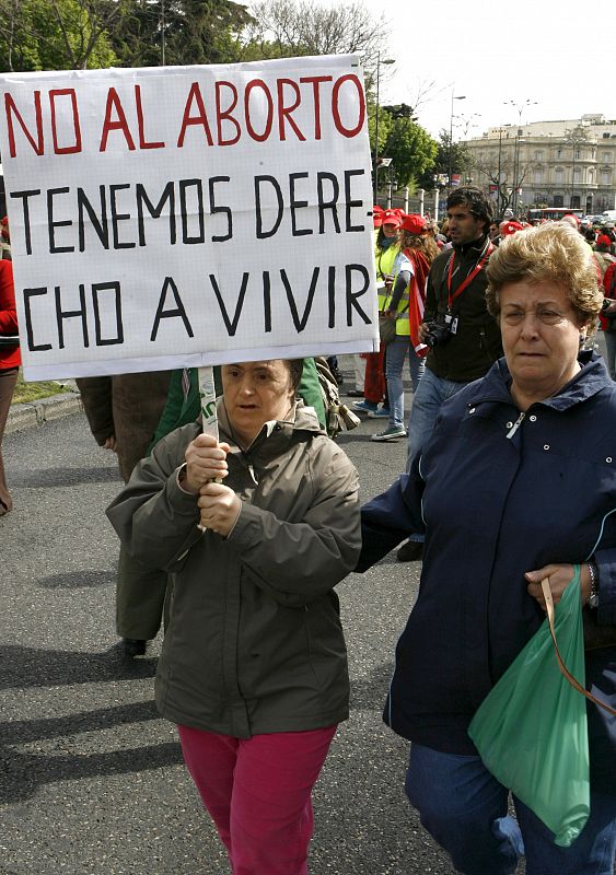 MANIFESTACIÓN CONTRA LEY ABORTO