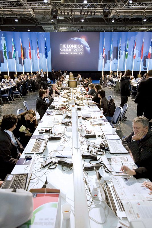 Sala de prensa de la cumbre del G20