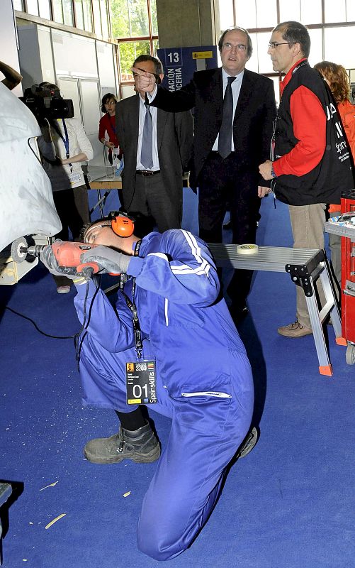 El ministro de Educación, Ángel Gabilondo, en las Olimpiadas de FP.