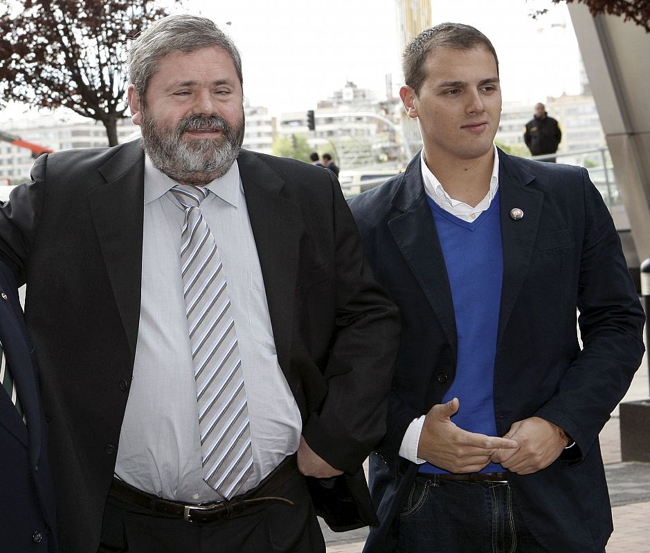 Albert Rivera junto al ex director general de la ONCE Miguel Durán