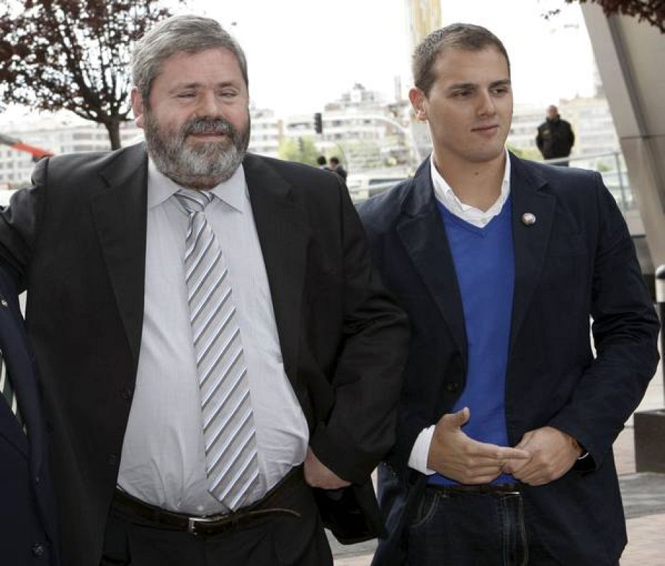 Albert Rivera junto al ex director general de la ONCE Miguel Durán 