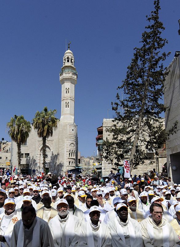 El Papa llega a Palestina