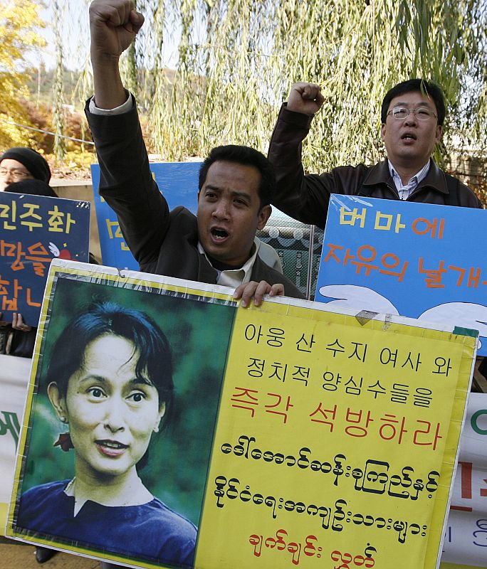Las protestas se han registrado a lo largo de varios años en distintos puntos del mundo, como esta protesta en Seul.