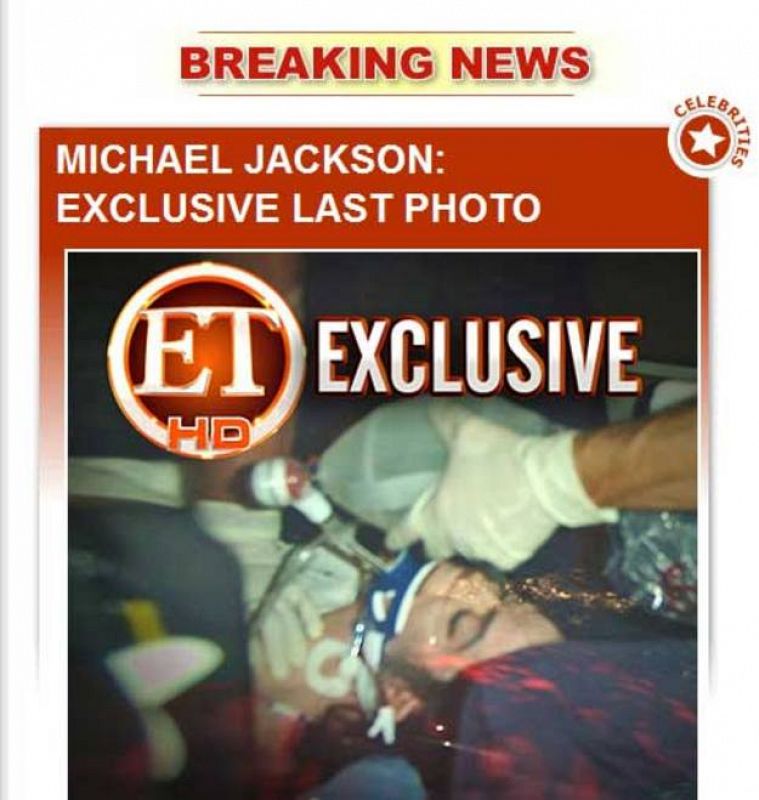 Muere Michael Jackson - Última foto