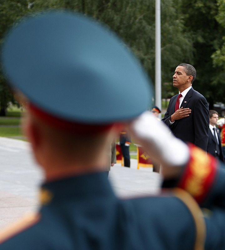 Obama, en la ceremonia por el soldado