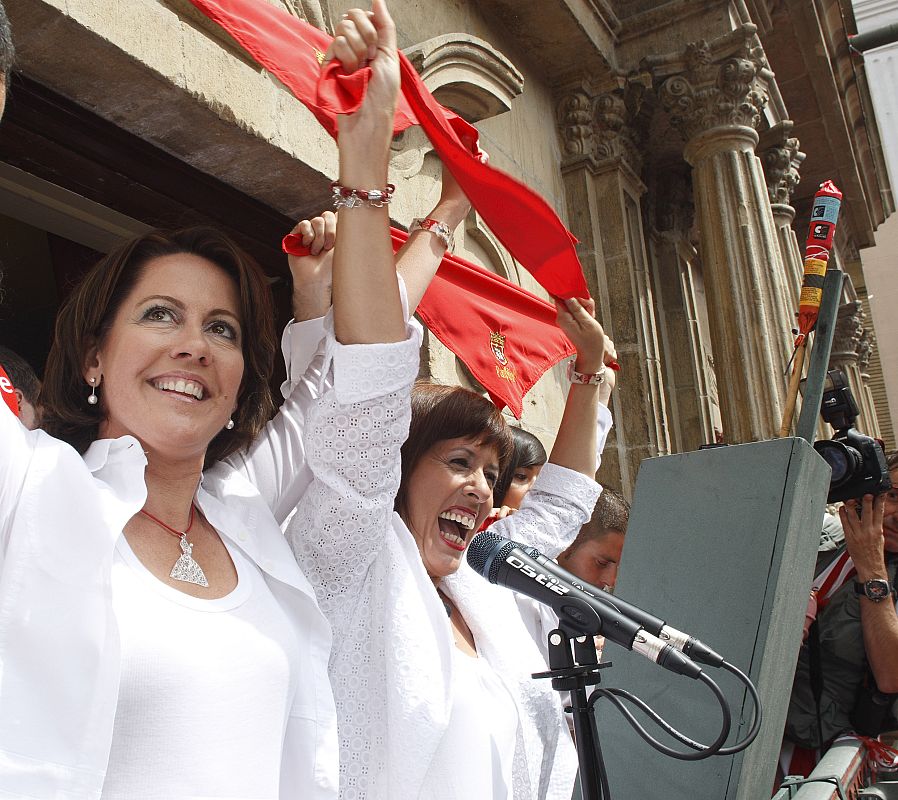 La edil antes de prender la mecha