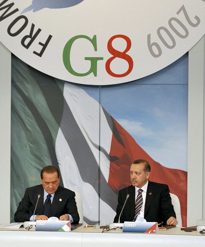 Berlusconi y Recep Tayyip Erdogan