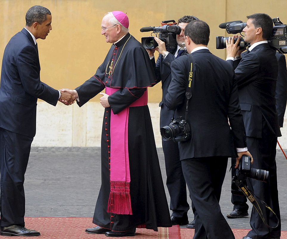Obama es recibido en el Vaticano