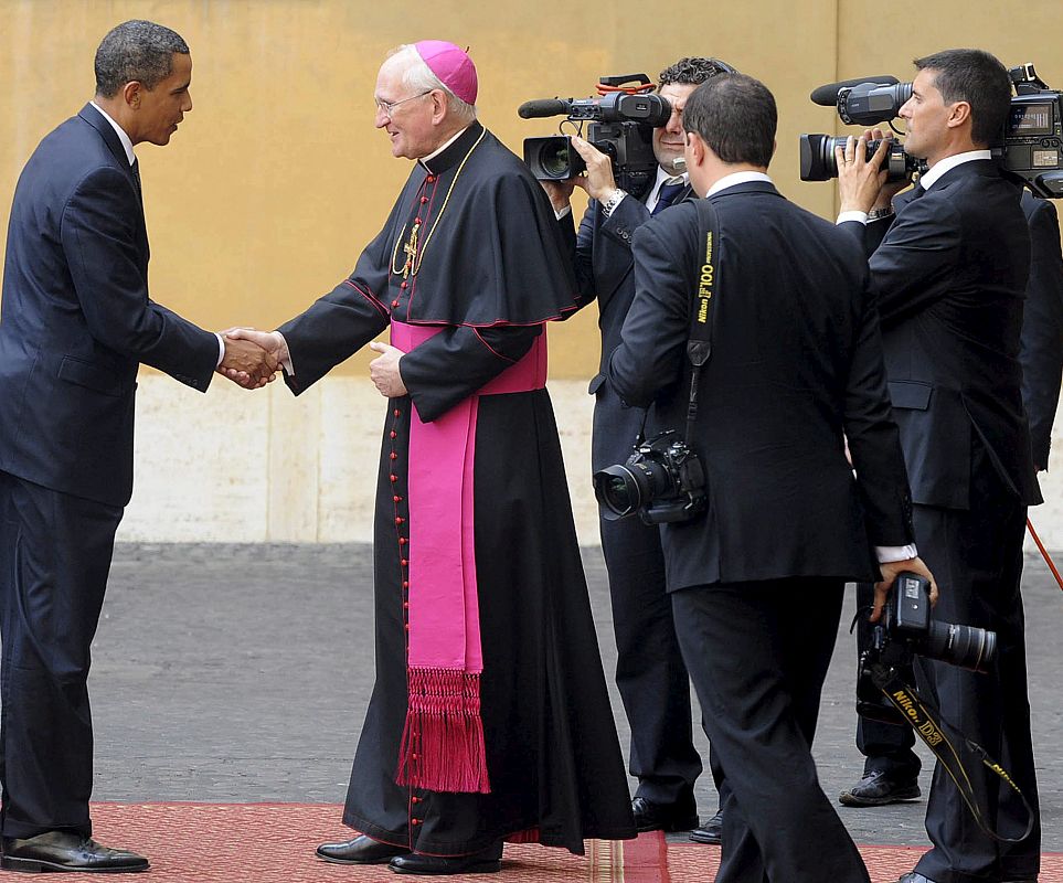 Obama es recibido en el Vaticano