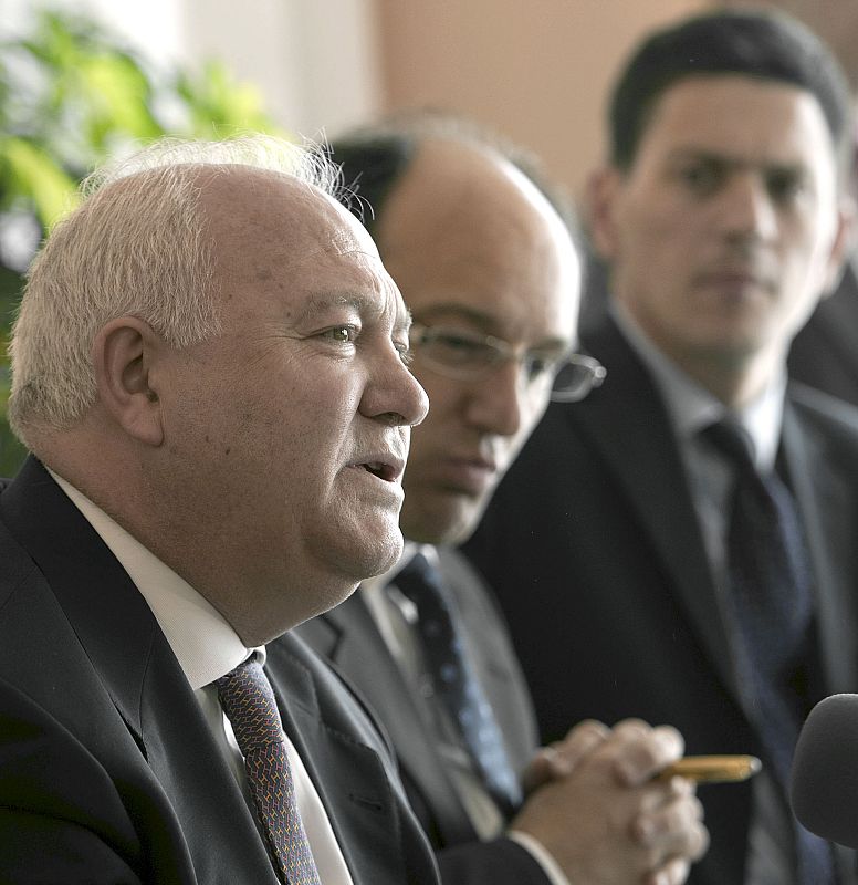 Moratinos, en rueda de prensa