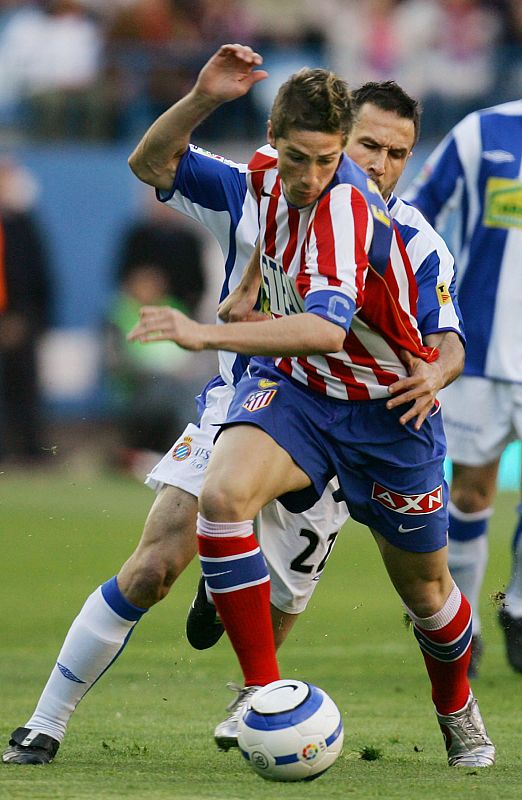 En el Athletico Madrid, Torres debutó muy joven para devolver al equipo a Primera en su segundo año en el 'infierno'